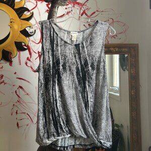 H&M Conscious Collection Monochrome Sleeveless Tank Top Small
